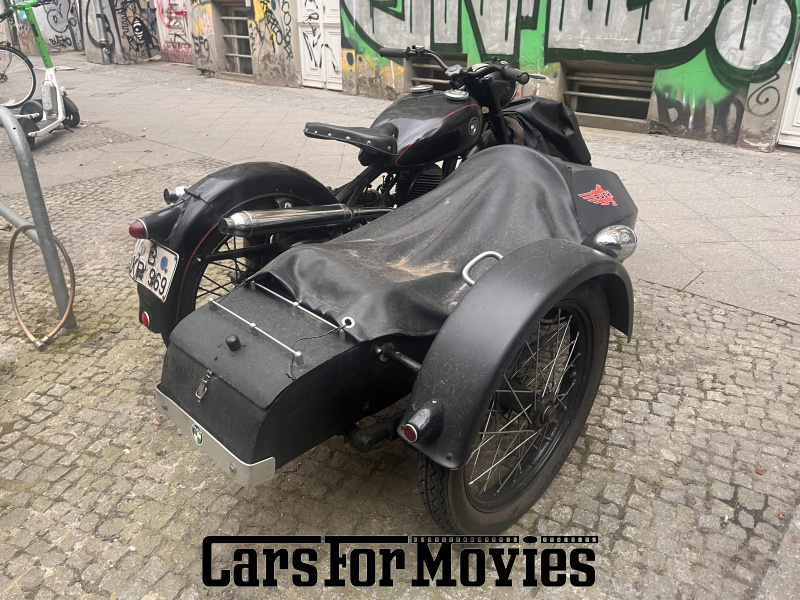 CarsForMovies | Puch TF 250  1953 Österreich Schwarz Schwarz Zivilfahrzeug Motorrad Berlin 7629 beiwagen gespann